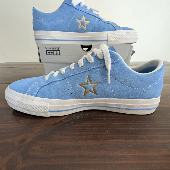 Converse One Start Pro Ox Lt Blue Men's Size 10 - Picture 4 of 6